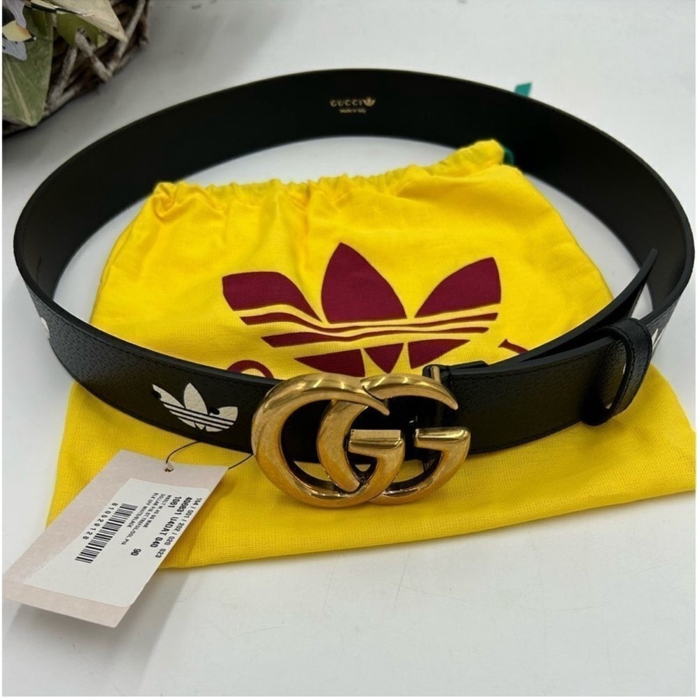 Men’s Gucci, X Adidas, GG Marmont belt 90 cm made in Italy